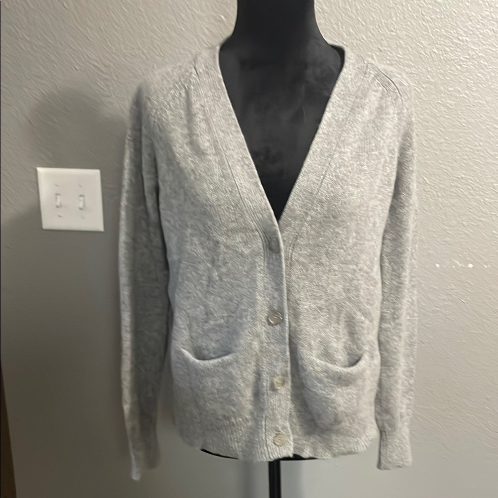 Jenni Kayne Grey Cashmere Cardigan